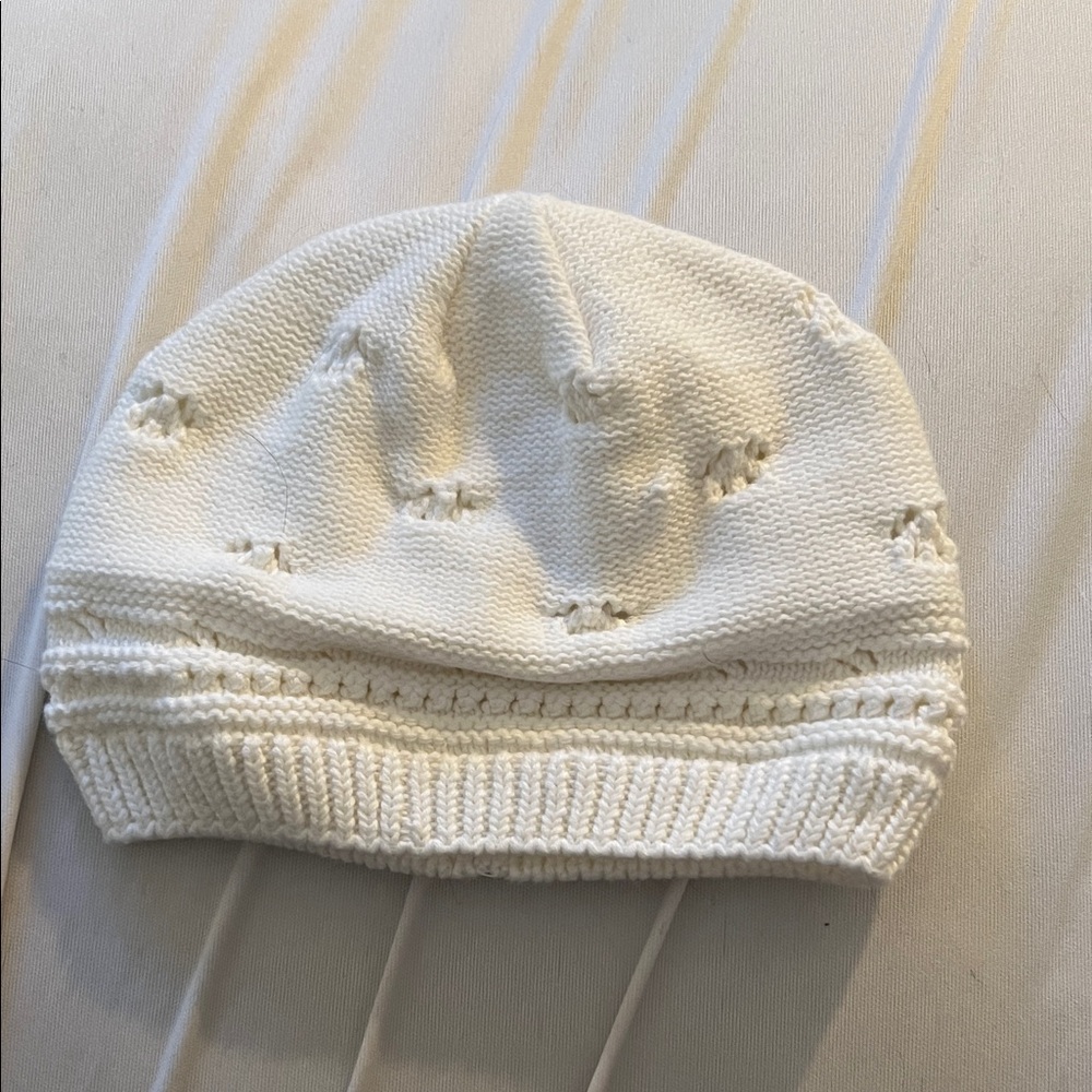 Baby Knit Cotton Hat and Booties